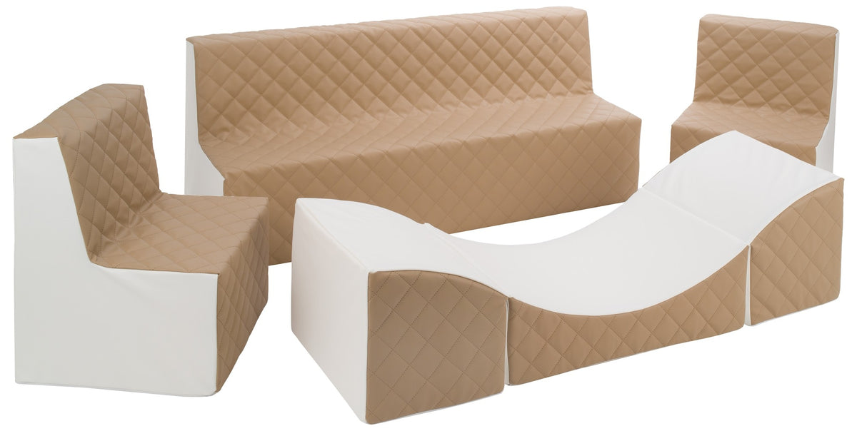 velinda 24257 kids furniture set 2xarmchair sofa lounger eco leather quilted