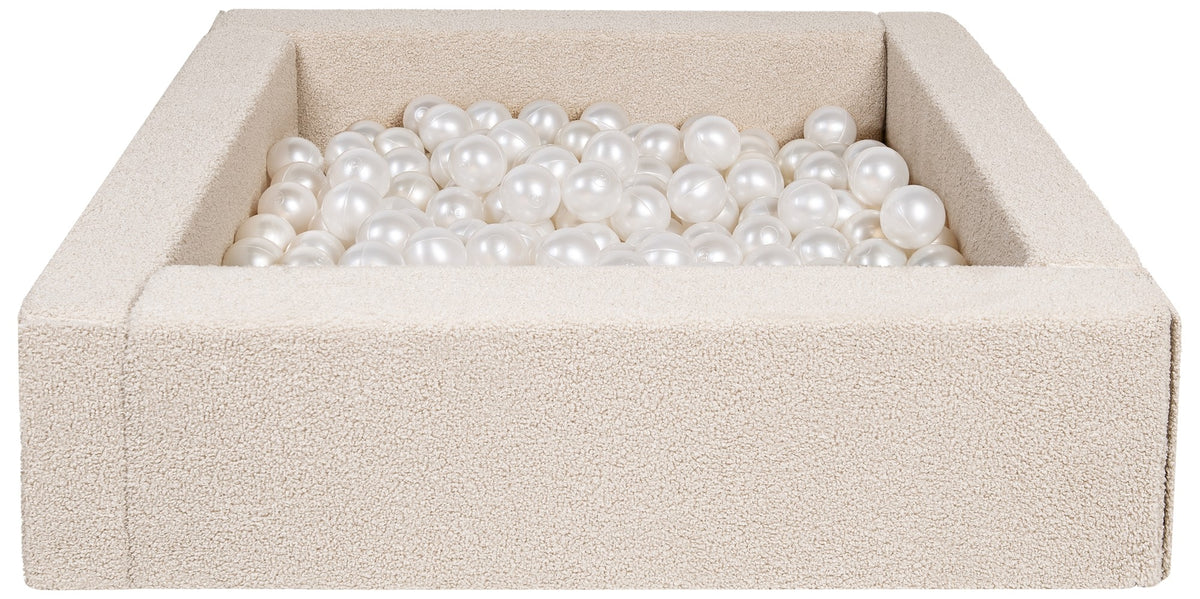 velinda 26607 square boucle ball pit with 300 balls 5 elements