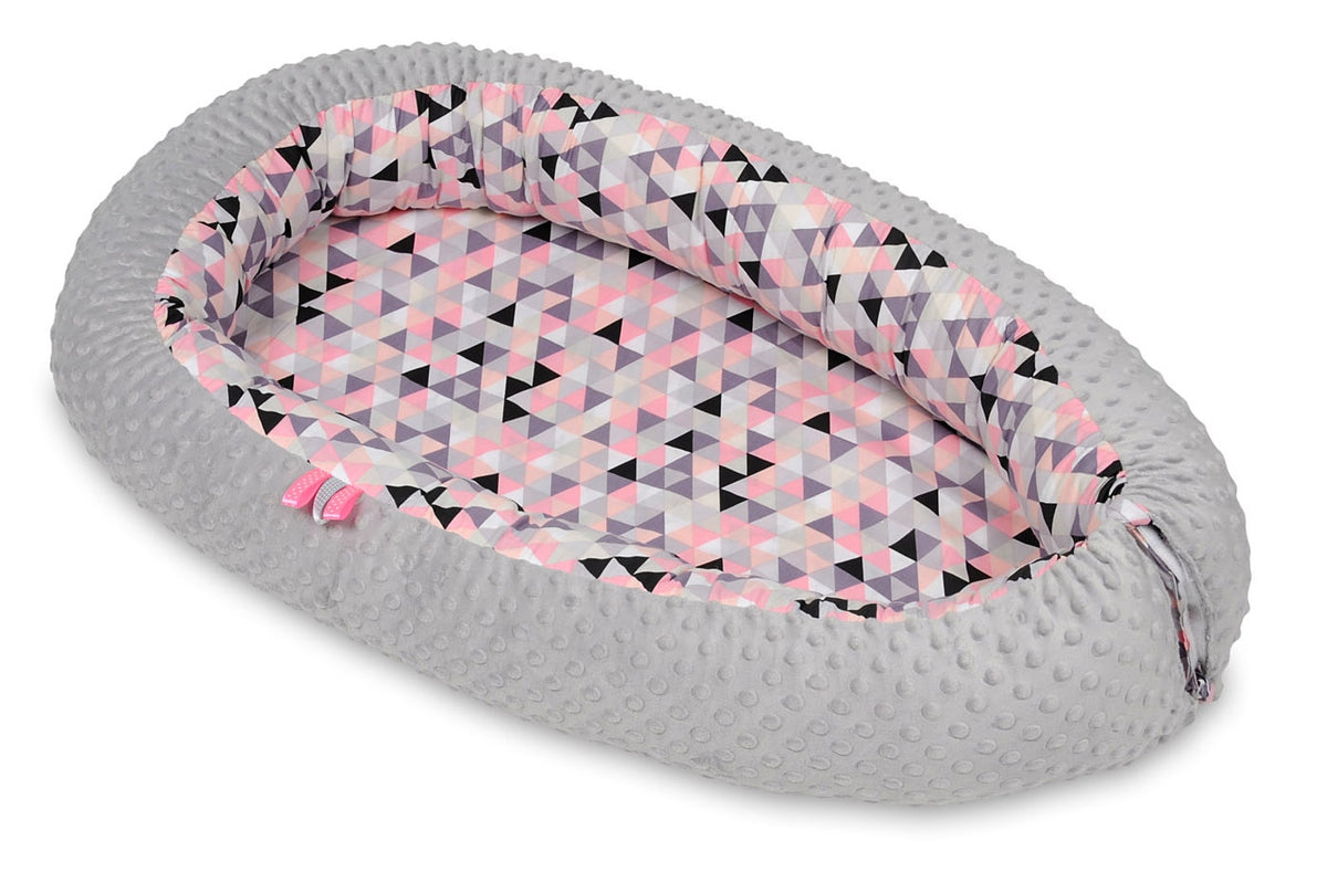Babynest i minky för nyfödda