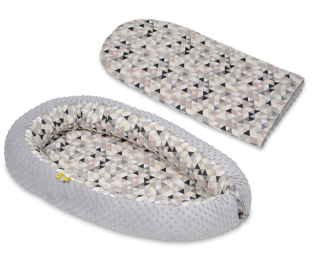 Babynest i minky för nyfödda