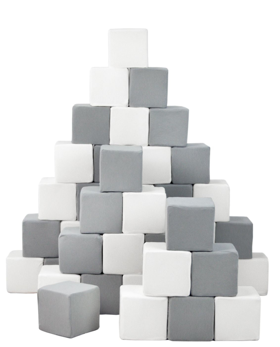 Pyramidset med 45 stora skumblock