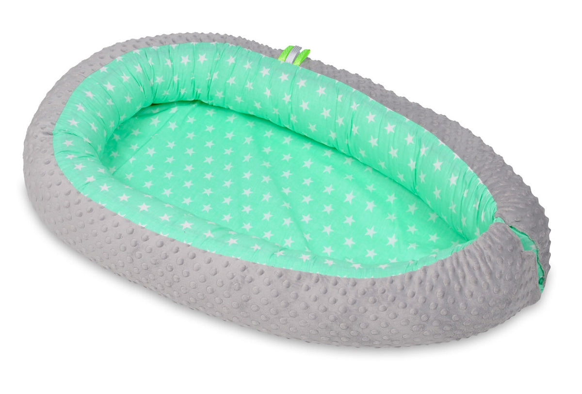 Babynest i minky för nyfödda