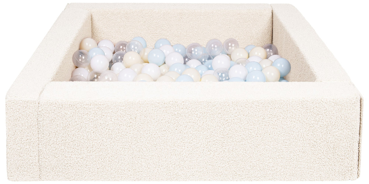 velinda 26607 square boucle ball pit with 300 balls 5 elements