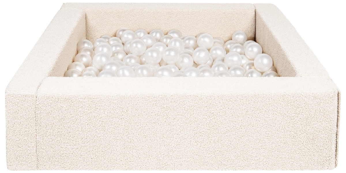 velinda 26607 square boucle ball pit with 300 balls 5 elements