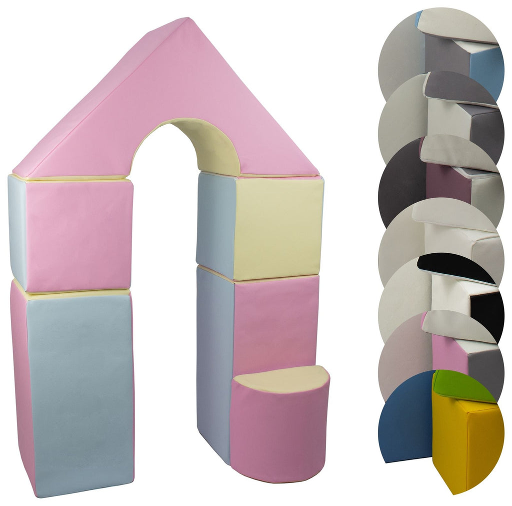 Mini-slottsset med 6 stora skumblock