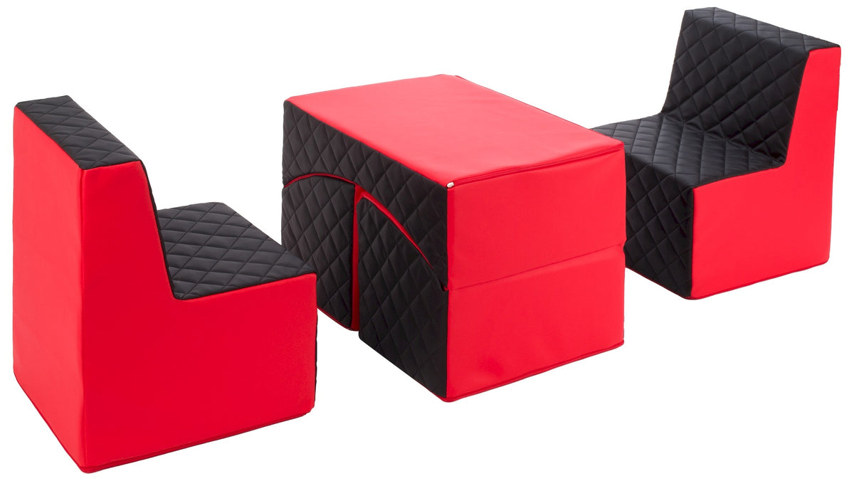 velinda 24260 kids furniture set 2xarmchair lounger eco leather quilted