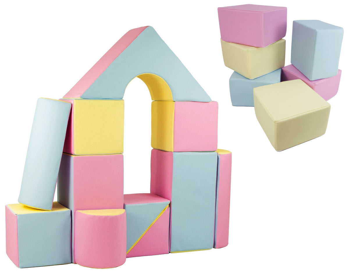 velinda 24273 castle cubes set of 17 large foam blocks