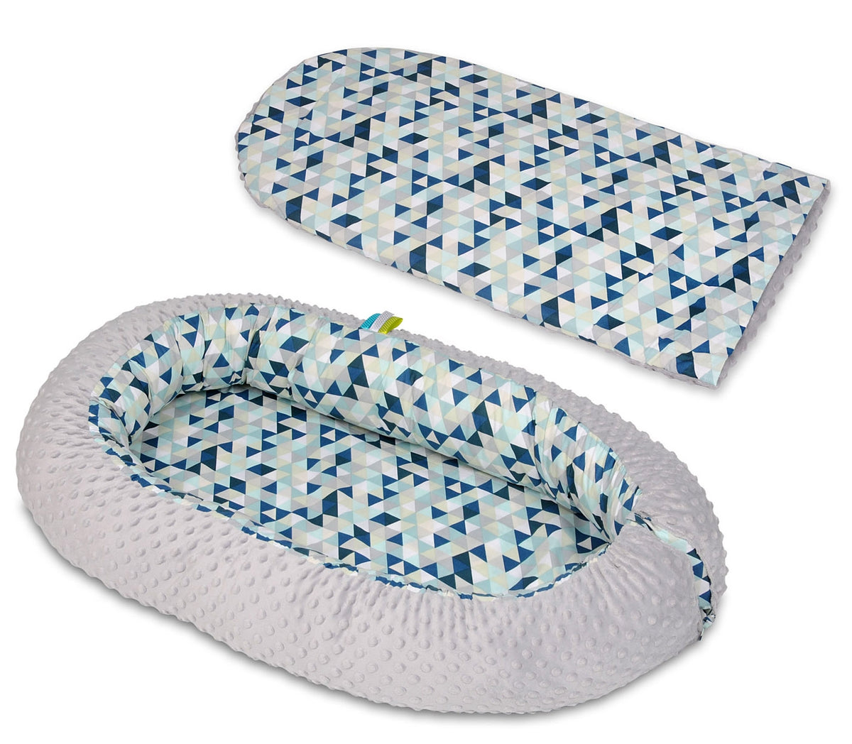 Babynest i minky för nyfödda