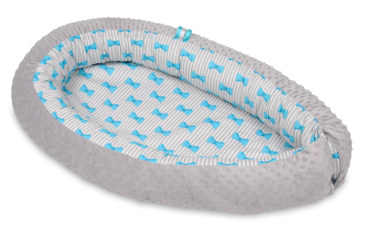 Babynest i minky för nyfödda