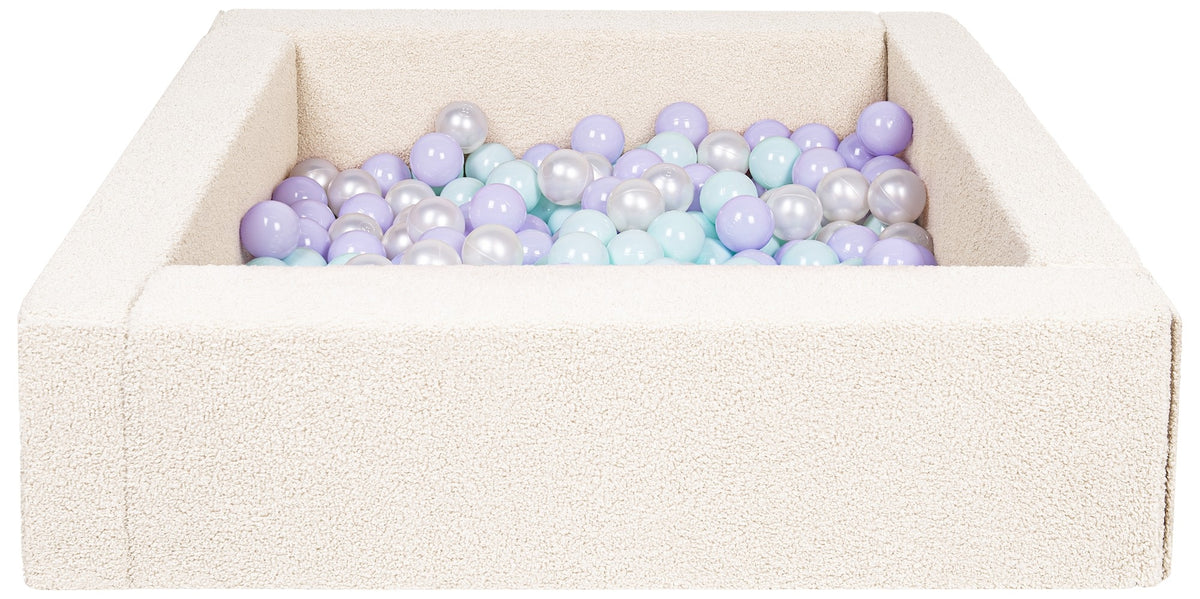 velinda 26607 square boucle ball pit with 300 balls 5 elements
