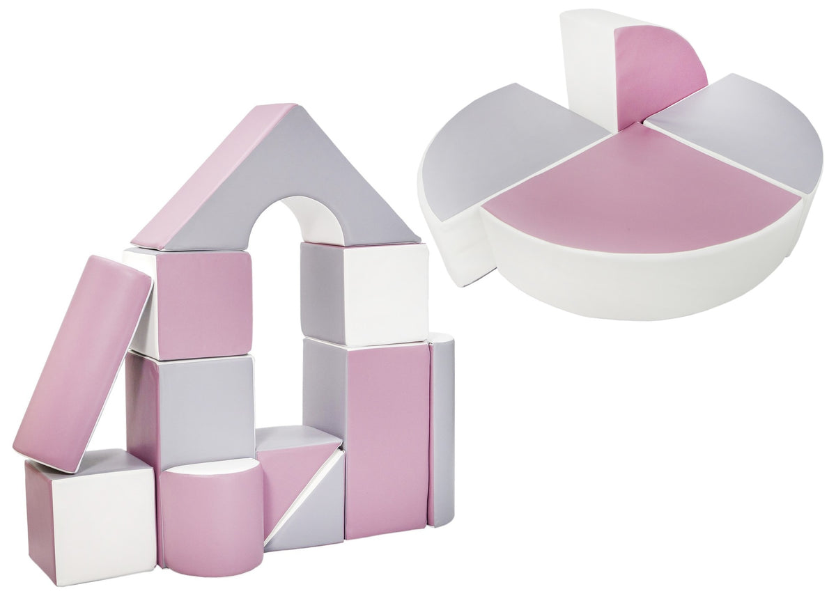 velinda 24272 castle wheel set of 15 large foam blocks